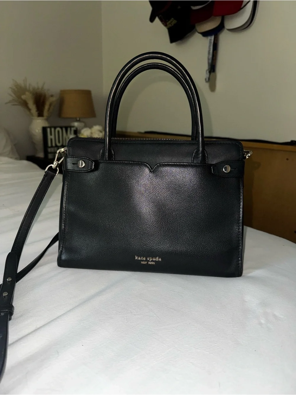 Kate Spade Black Leather Satchel